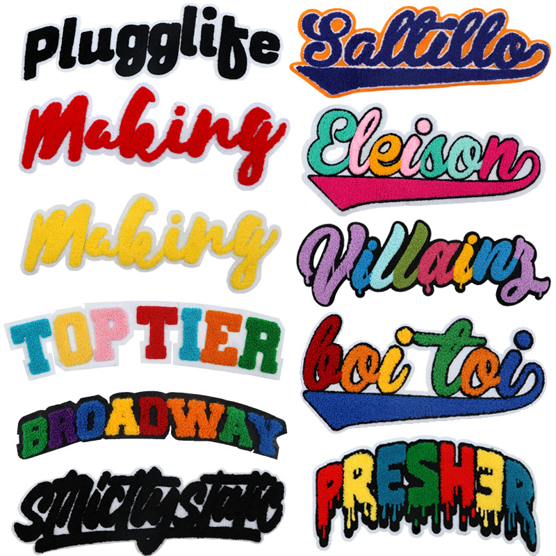Wholesale wholesale iron on letter appliques For Custom Made